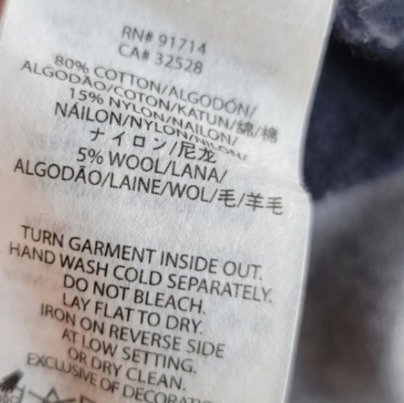 Armani Exchange Men's Stripe Long Sleeves Top Size Medium in Black Gray - Picture 8 of 8